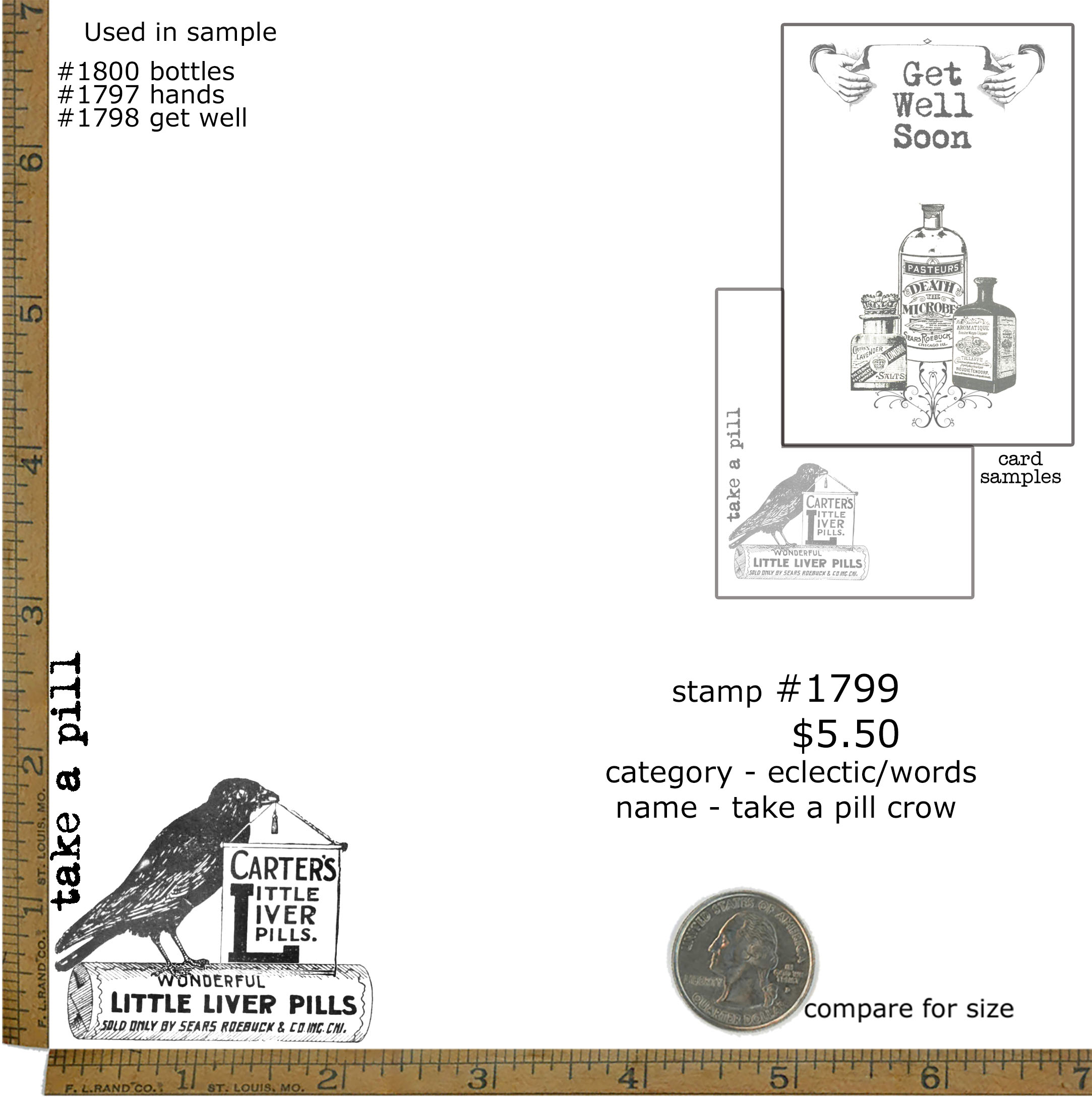 #1799 - Take A Pill Crow - Eclectic/Words